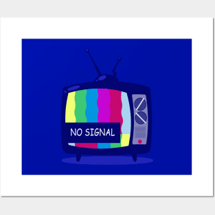 NO SIGNAL TV Posters and Art